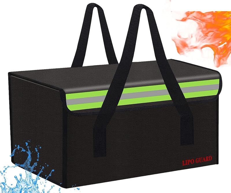 Bolsa ignífuga para batería Lipo Ebike y otras