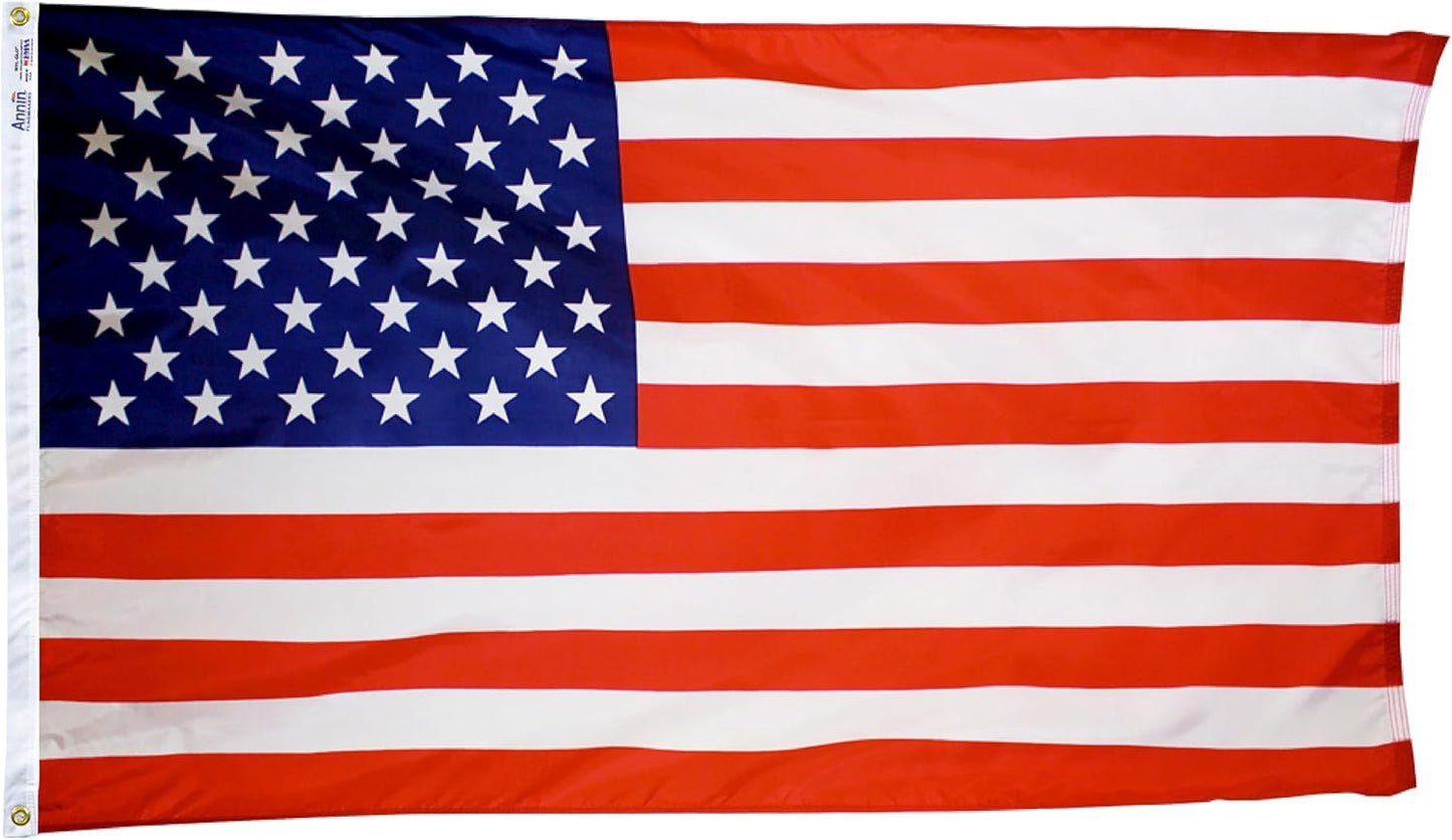Bandera EE.UU. nailon 5x8ft fabricada en EE.UU.