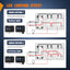 Panel interruptores 8 posiciones PD Tipo C USB 12V aluminio