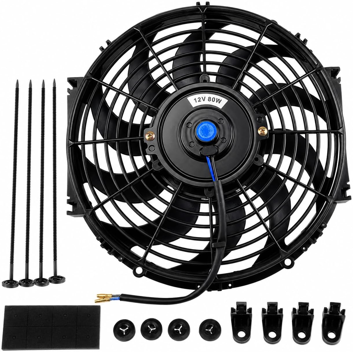 Ventilador radiador 12" 12V ajuste universal