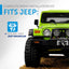Kit instalación radio Jeep Wrangler TJ negro mate