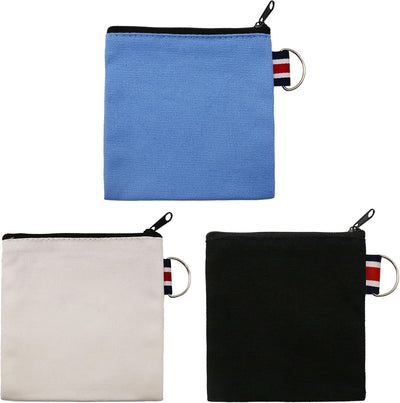 Bolsa maquillaje viaje lona duradera con cremallera organizadora