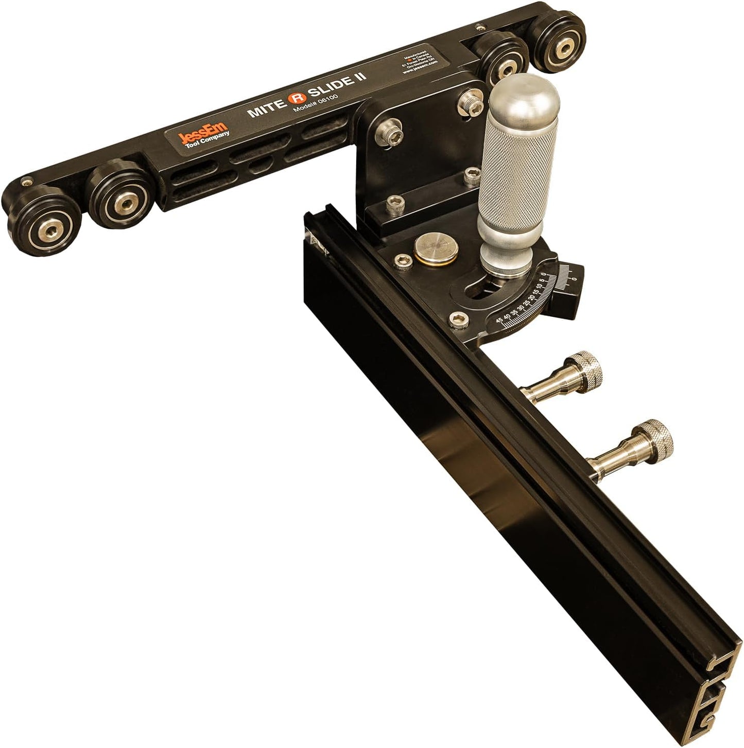 Accesorio ranura inglete miter slide ii para mesa enrutador