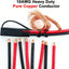 Cable cobre puro 4 conectores SAE 10 AWG con tapas antipolvo