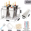 Set 6 Moldes Acero Inox para Paletas con 50 Palos y Bolsas