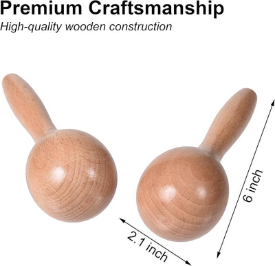 Maracas de madera para niños instrumento musical