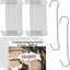 50 Ganchos Metal 6" para Pancartas Techos Ventanas