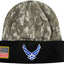 Gorro militar USA oficial con parche bandera unisex