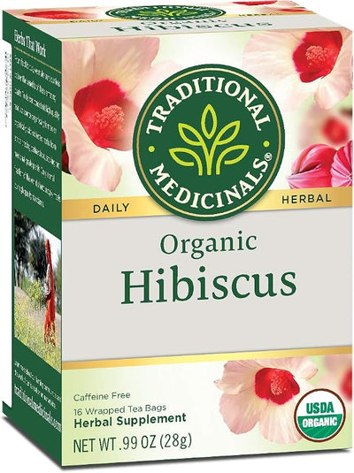Té hibisco orgánico para sistema cardiovascular 16 bolsas
