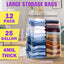 Bolsas almacenamiento 25gal 35x24 transparentes resellables