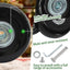 2 Ruedas Equipaje Repuesto 1.969pulg x 0.709pulg Goma Negra
