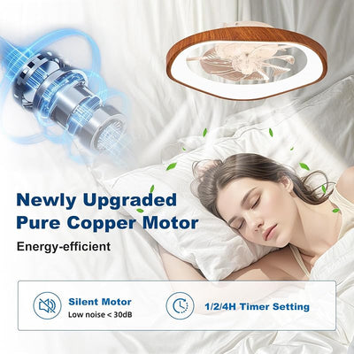 Ventilador techo moderno con luz y control remoto