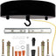 Kit toldo techo 7.9pulg con gancho placa lámpara colgante negro