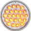 Luz sellada 24 LED 4" lente transparente