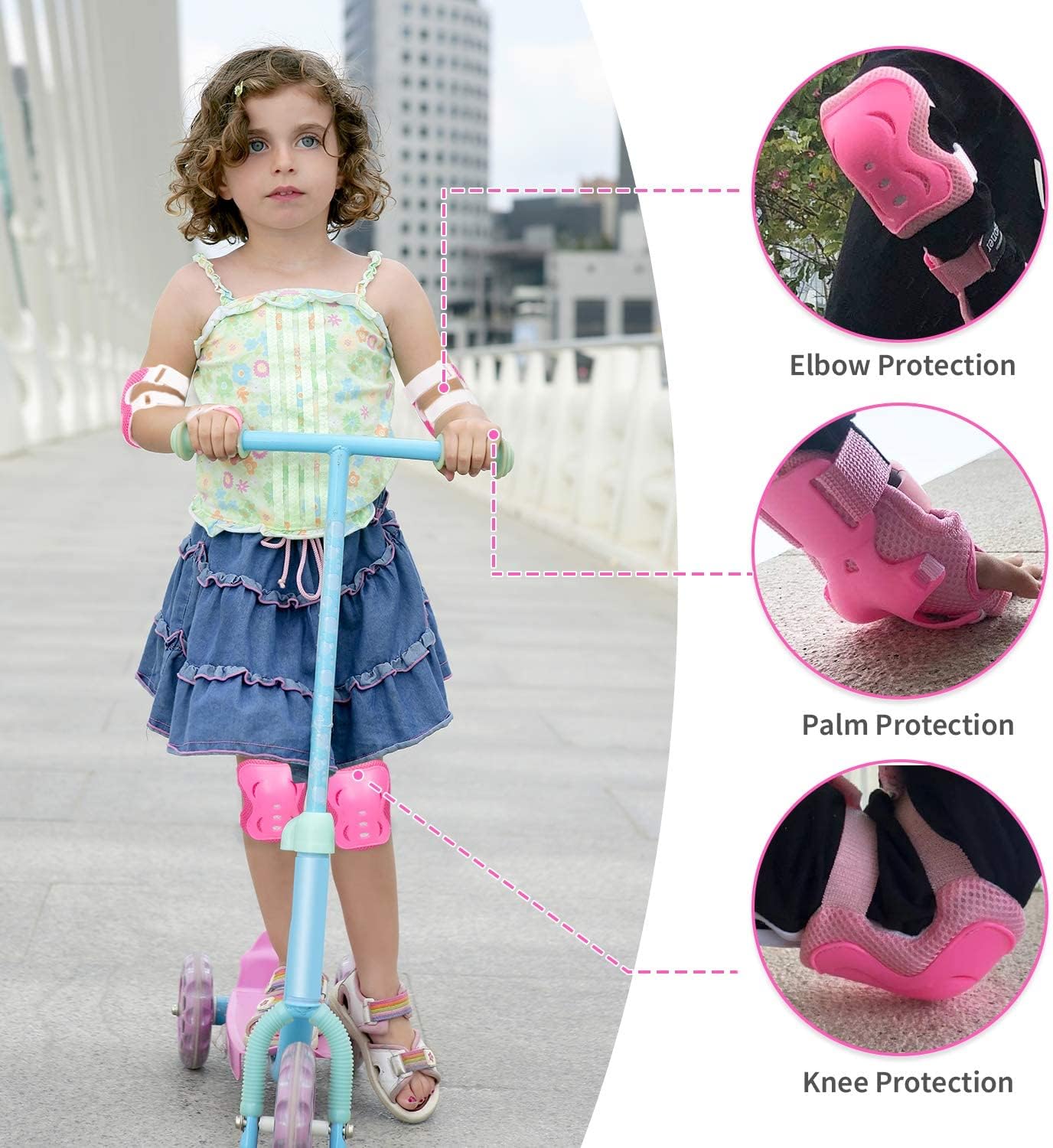 Rodilleras coderas niños 3-15 años kit patines