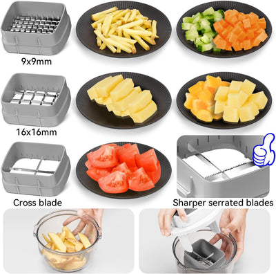 Picador verduras 3 cuchillas intercambiables