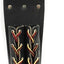 Soporte doble cuero negro con cordones