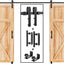 Kit herrajes riel y manija puerta corredera granero 16ft