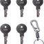 5 Llaves CH506 para cerradura RV camión plateado