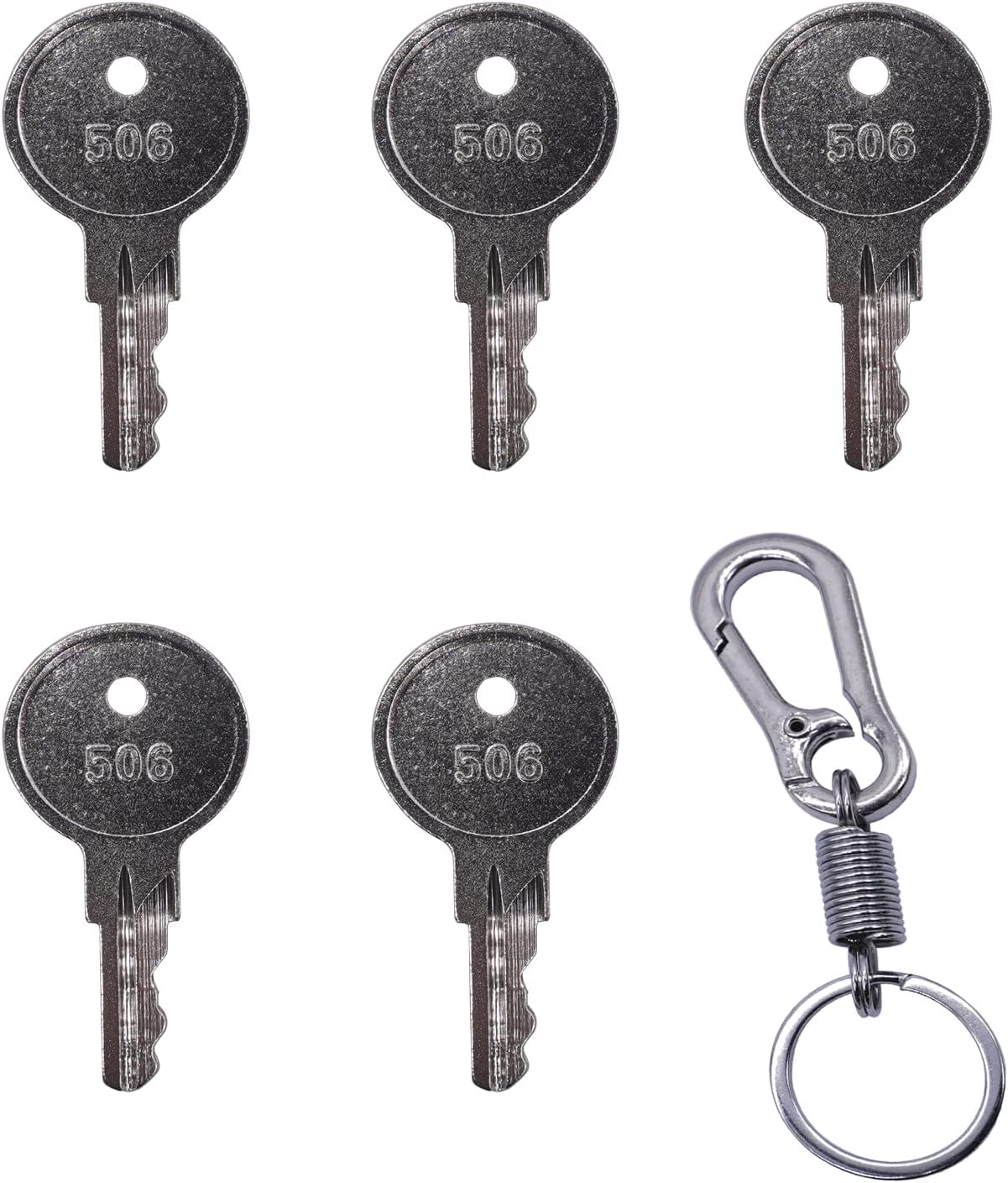 5 Llaves CH506 para cerradura RV camión plateado
