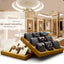 Soporte joyas madera maciza escaparate blanco crema