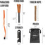 Kit arranque fuego acero mecha yesca pedernal impermeable camping