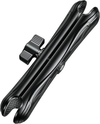 Brazo doble enchufe bola 1.5pulg aluminio 9.1pulg comp RAM C