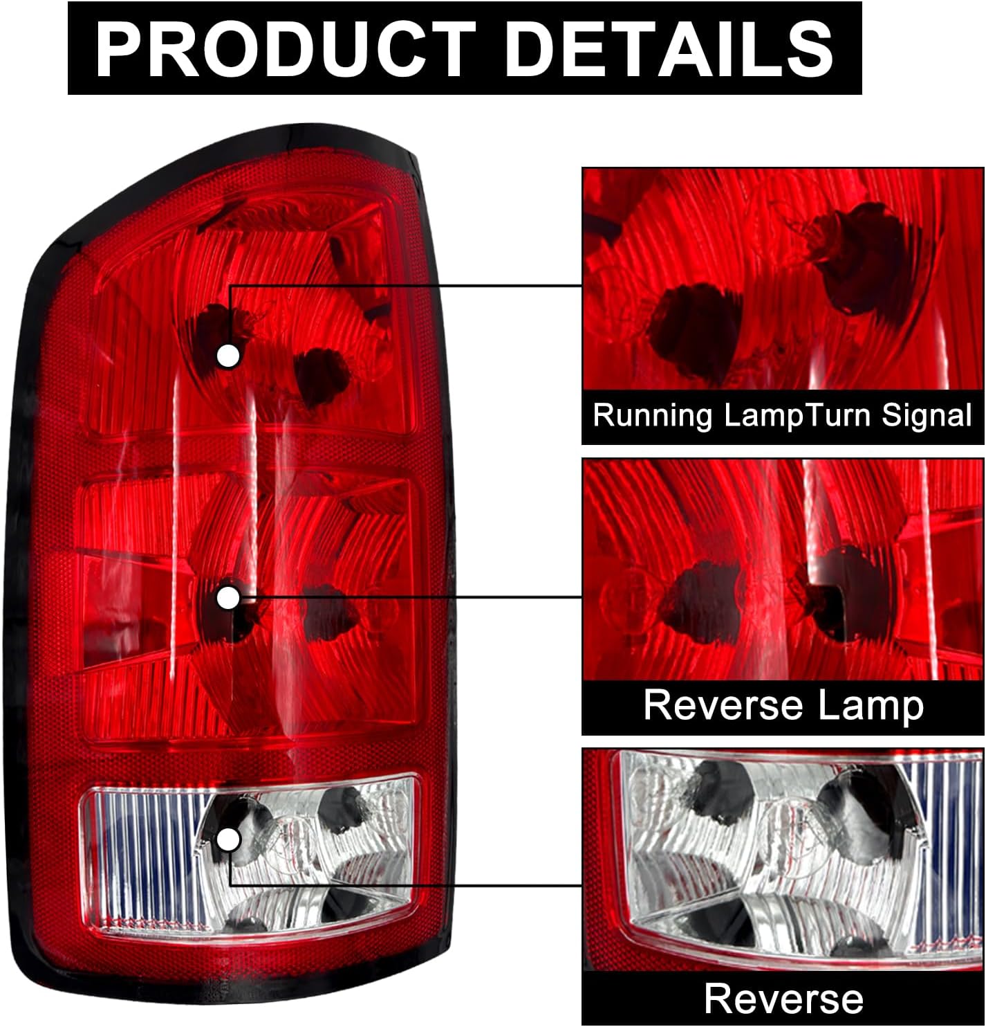 Ensamble luz trasera comp Dodge Ram 1500 2500 3500