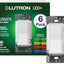 Interruptor táctil LED 3 vías pack 6 blanco