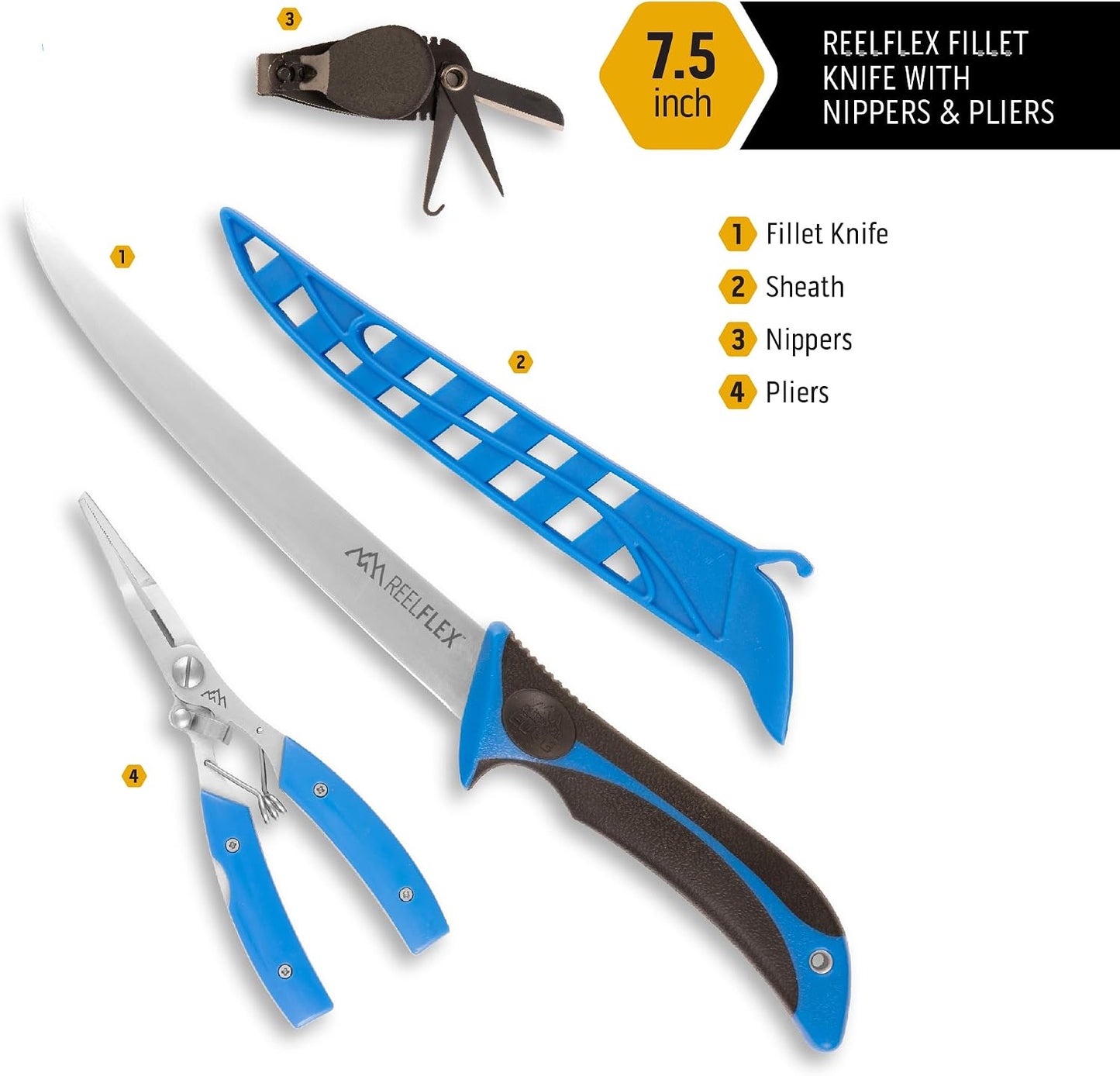 Cuchillo filete ReelFlex con vaina pinzas y alicates