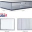 Cajones organizadores plástico apilables set 2 gris 12.5"