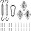 Kit accesorios toldo triangular 6" acero inox 304