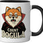 Taza Cerámica Perro Halloween Pomerania Negro/Blanco