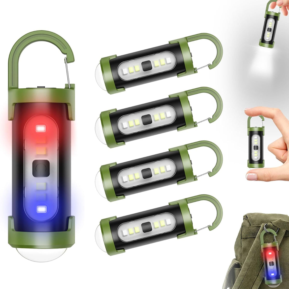 5 Linternas Led Recargables Llavero USB Edc 4 Modos