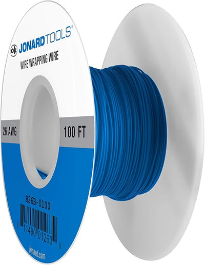 Rollo alambre cobre Kynar aislado color azul