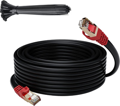 Cable Ethernet Cat7 blindado 10 Gbps 60 pies