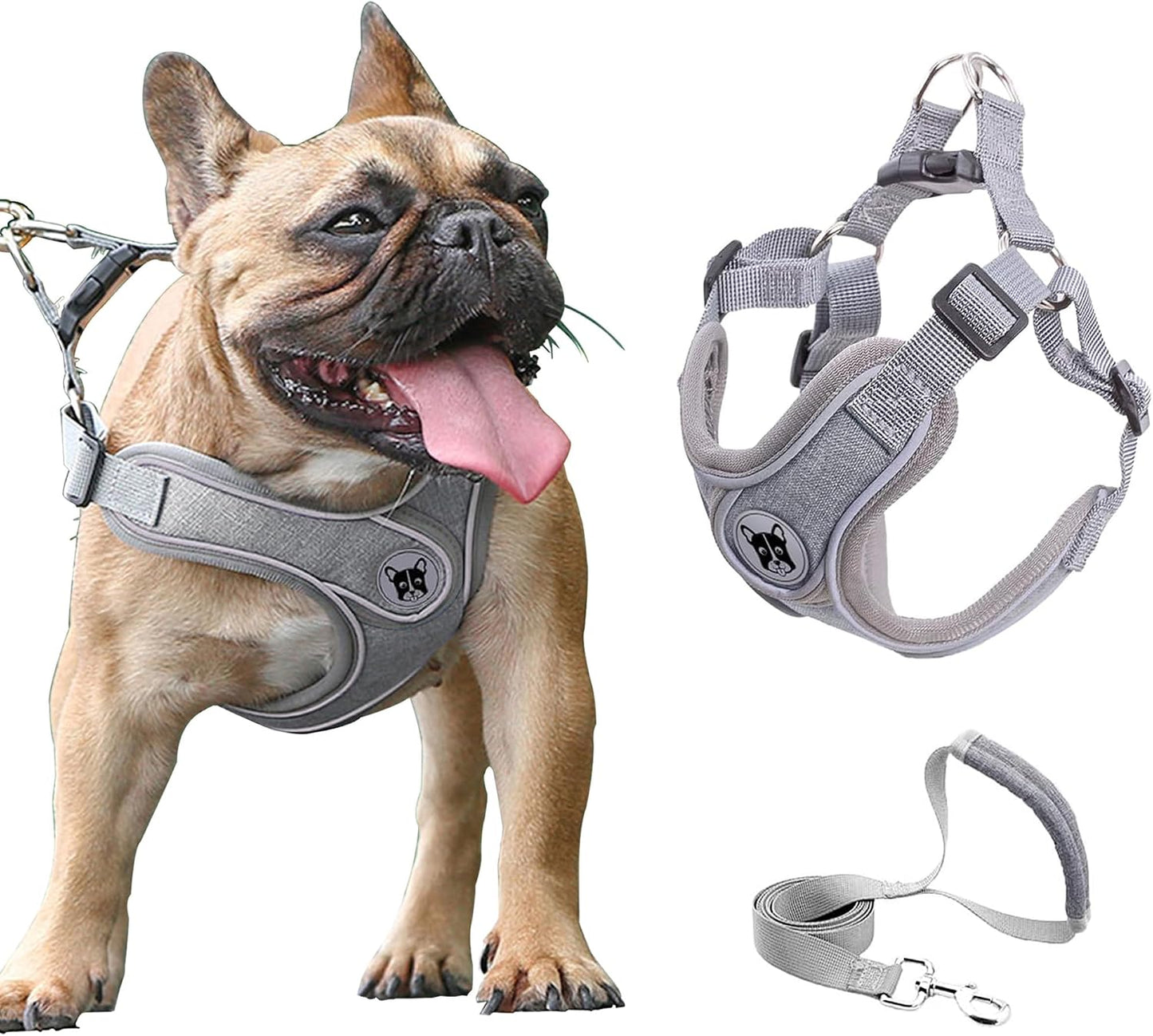 Arnés ajustable perro pequeño chaleco malla suave
