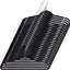 Perchas acero negro interiores 9.25x18" set 25