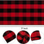 Alfombra Navidad porche 24x51pulg cuadros rojos y negros