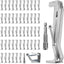 50 Perchas Canaleta 5pulg Soportes Resistentes