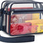 Bolsa mensajero transparente 2 compartimentos para eventos
