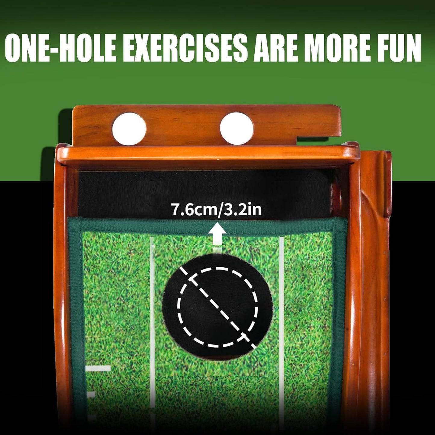 Cubierta de práctica golf con retorno automático de bola