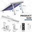 4 Soportes Panel Solar Aleación Aluminio Techo Caravana