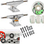 Rodamientos plata monopatín camión 488.8ft Abec 7 rueda