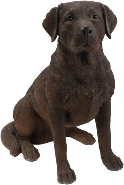 Estatua Labrador Retriever sentado color amarillo