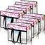 6 bolsas PVC transparente con cremallera 40L para ropa
