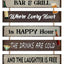 Letrero bienvenida para porche jardín patio decoración