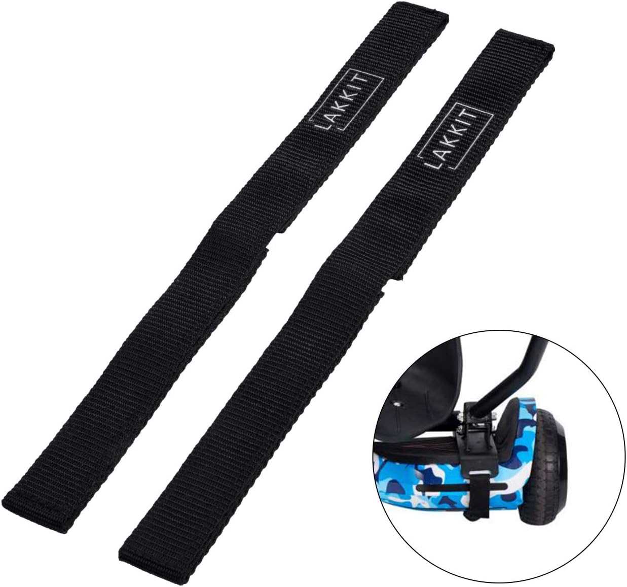 Correas fijación asiento Hoverboard Gocart 2 pares ajustables
