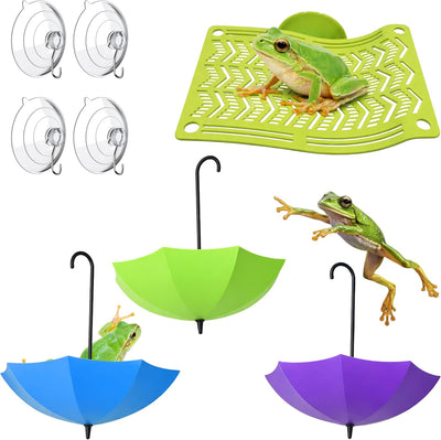 Juego accesorios terrario ranas anfibios escondite descanso