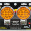Luz LED doble cara 3" ámbar/rojo 14/lado pack 2